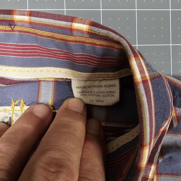 Vintage Timberland Shirt Mens Large Plaid Work Outdoors Logger Preppy Heritage - Picture 8 of 11